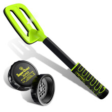 IP68 Underwater Metal Detector with LED Diving Light, USB Rechargeable, 3 Alarm Modes, Green