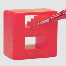 Magnetisierer/Demagnetisierer Block 2-in-1 Werkzeug für Metallteile, Rot