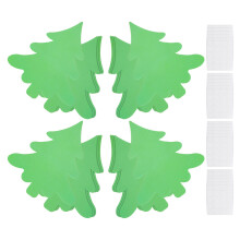 50pcs Christmas Tree Cards Green Cardstock Craft Cutouts