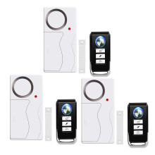 Wireless Door and Window Alarm 3 Pack 107dB Loud Home Security System with Remote and 4 Modes