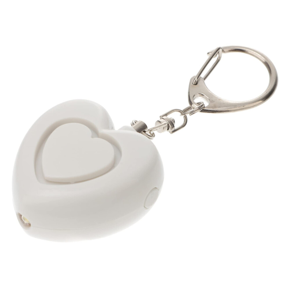 Heartshaped Safety Alarm For Women With Loud Emergency Sound And Led Light Keychain 9330225931676