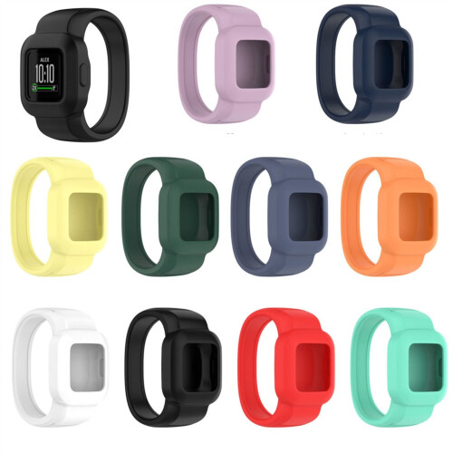 Replacement Band with Protective ShockResistant Case, Elastic Silicone Strap Small Size for Garmin Vivofit Jr.3 1