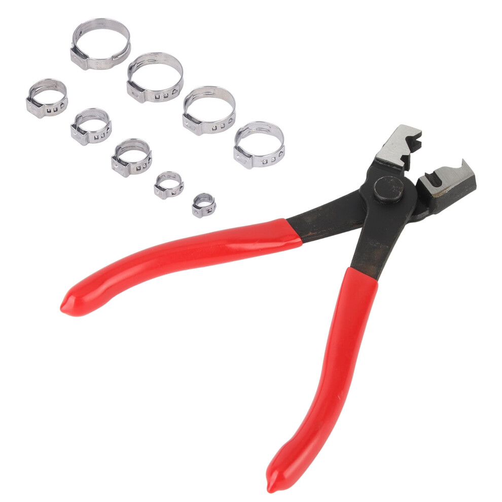Complete 80Pcs Stainless Steel Hose Clip Set With Clamping Pliers 8-32Mm 5021389914707