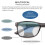 Progressive Reading Glasses for Men Blue Light Blocking NoLine Lenses, Spring Hinges, Grey 200 2