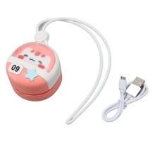 Mini Neck Fan 3-Speed USB Rechargeable 6.5cm Small Cartoon Bladeless