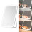 Rechargeable White Makeup Mirror with Lights, 45 Tilt, Dimmable Touch 1