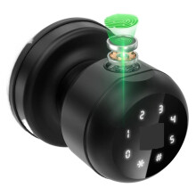 Fingerprint Door Lock Smart Door Knob 4 in 1 Matte Black Keyless Home Security with App Control