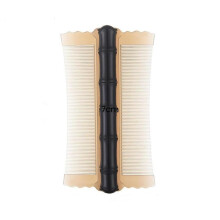 Lice Comb with Dual Fine Tooth for Fast Lice and Nit Removal, Ergonomic Bamboo Grip, Black
