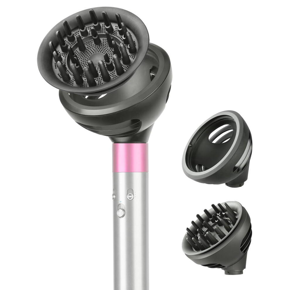 Two Mode Diffuser for Waves and Curls, Compatible with Dyson Airwrap HS01 HS05 HS08 Attachment
