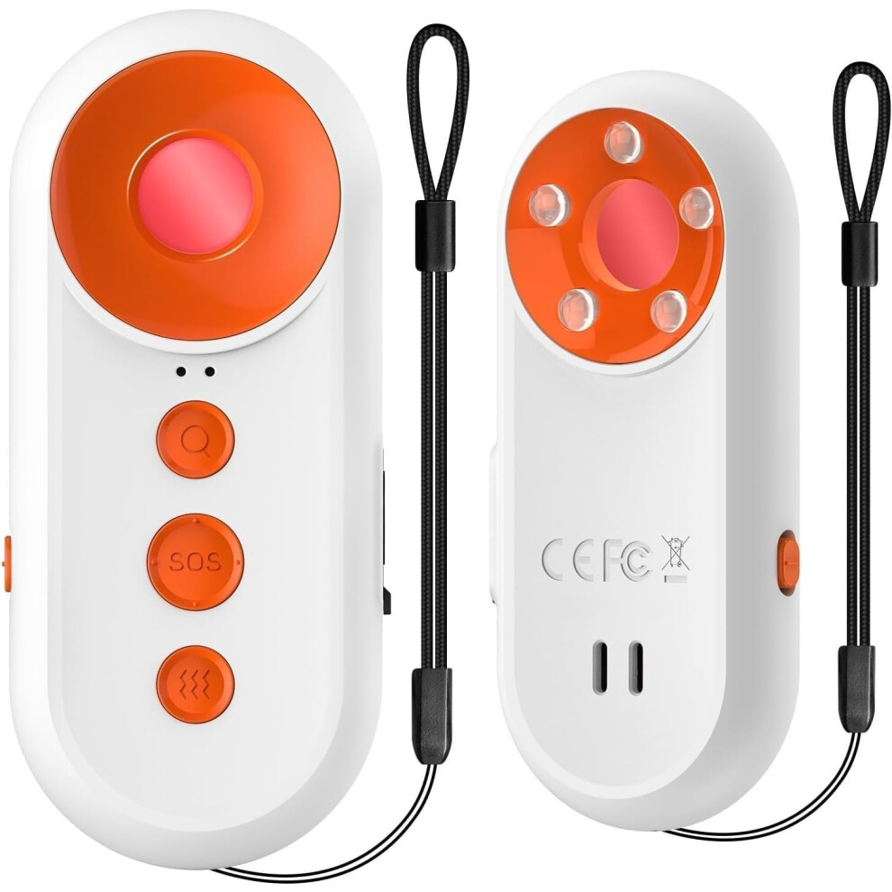 3In1 Travel Safety Device With 130Db Sos Alarm, Hidden Camera Detector And Door Vibration Sensor, Usbc Rechargeable 9092120149227
