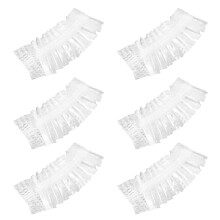 100 pièces de protects-oreilles souples, élastiques, transparents, jetables pour la coloration des cheveux et le bain