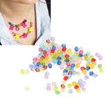2000pcs Acrylic Beads Small Hole Faceted DIY Beads for Jewelry & Craft Supplies