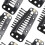 20pcs Snap Comb Wig Clips 10 Teeth Rubber Lined for Secure Hair Extension Attachment 3
