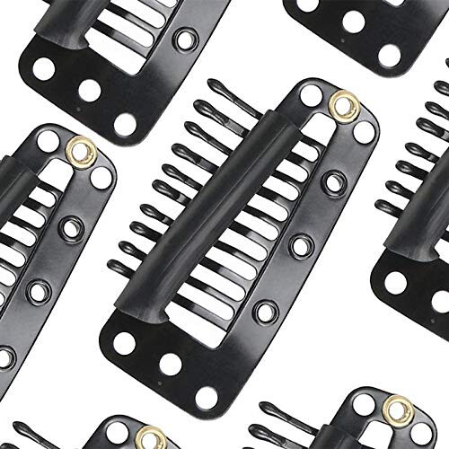 20pcs Snap Comb Wig Clips 10 Teeth Rubber Lined for Secure Hair Extension Attachment 2
