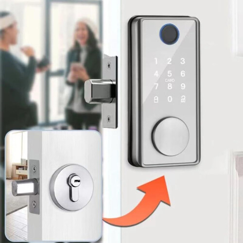 Smart Door Lock with Fingerprint Unlock, Keyless Entry and App Control for Home Security (D) 2