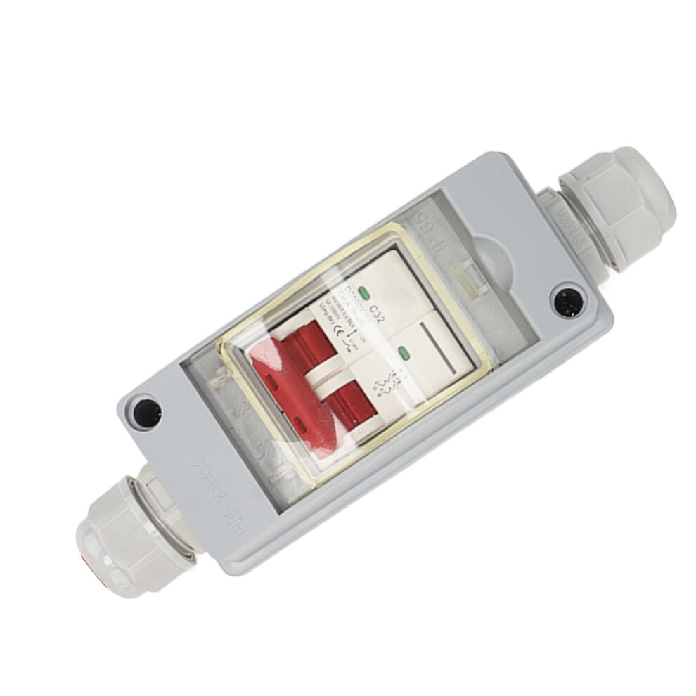 Mcb 2P Dc 500V 32A - Ip65 Waterproof Distribution Box (No Cable) 7891389919242