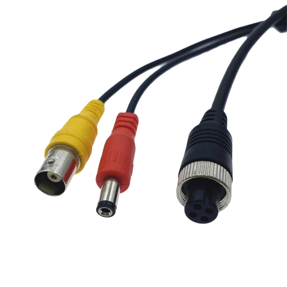 Gx12 4 Pin Aviation To Bnc Dc Cable Adapter For Cctv Camera Dvr, Stable Signal Transfer, 35Cm 9330225932529