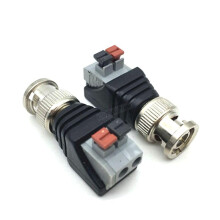 BNC Video Balun Adapter Male Female for CCTV Camera, Quick CoaxUTP Conversion, Secure Pressfit Design