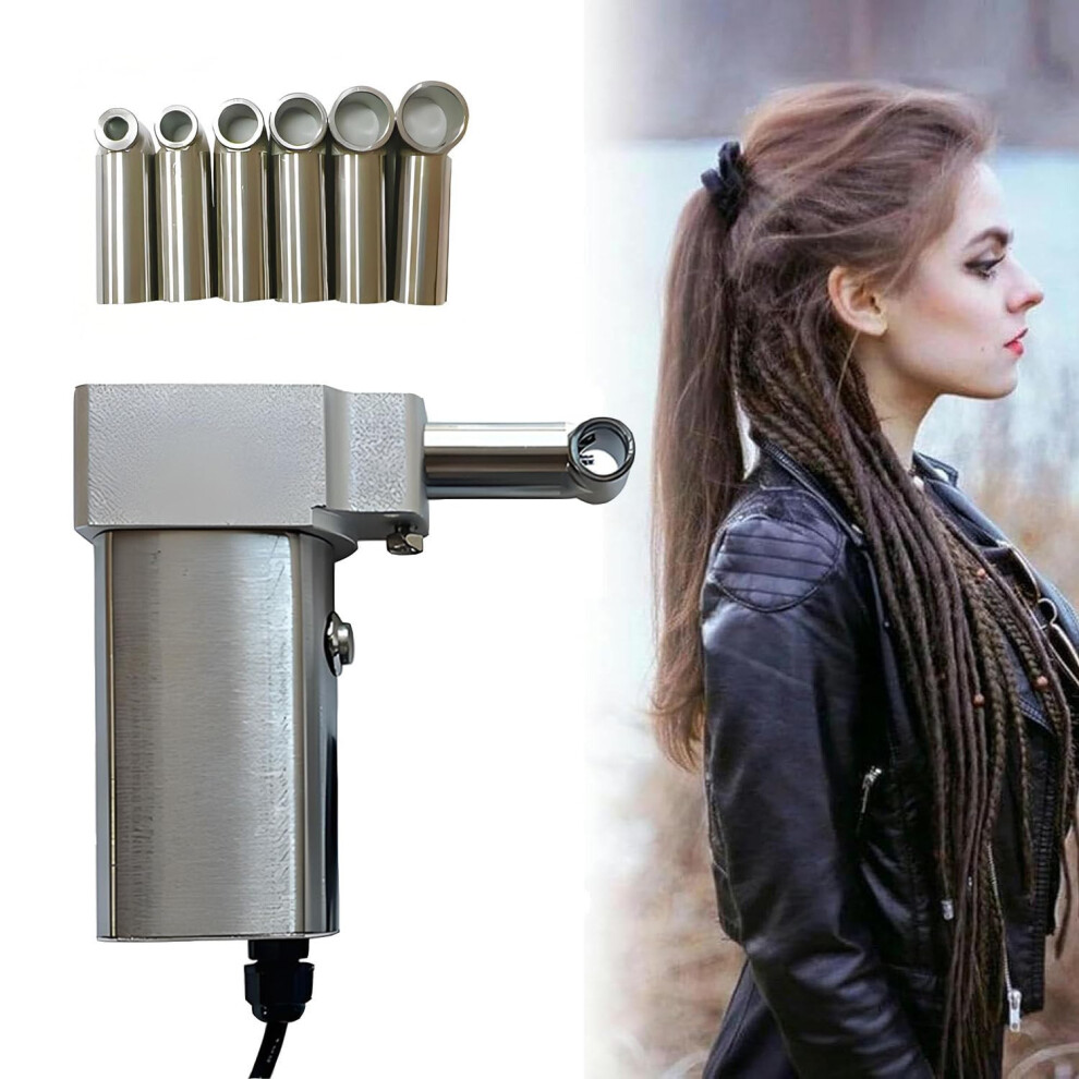 Automatic Dreadlock Machine with Adjustable Speed, Multiple Head Sizes and Accessory Kit