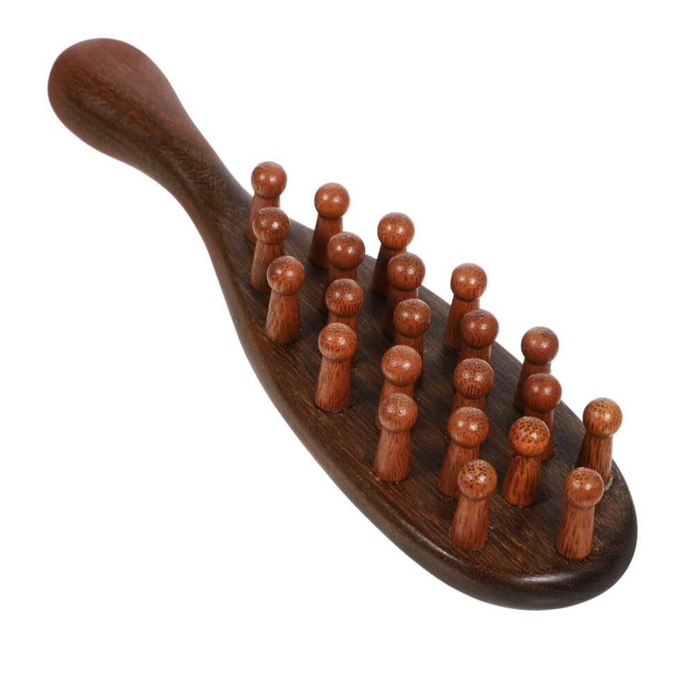 Unisex Wide Tooth Wooden Hair Comb For Detangling With Ergonomic Handle And Gentle Scalp Massage