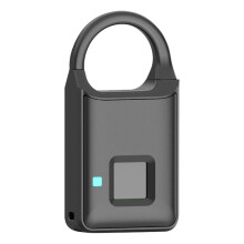 Fingerprint Padlock Smart Lock with Fast Biometric Unlock, Waterproof for Gym Locker, Outdoor, Backpack