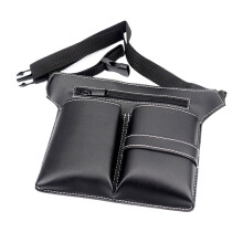 Hairdressing Tool Pouch Waterproof PU Leather Barber Scissor Holder Waist Belt Organizer