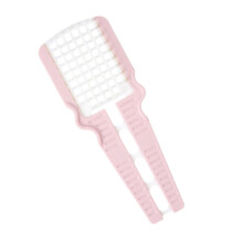 Foldable Wide Tooth Hair Comb with Silicone Scalp Massager for Root Lifting and Curly Hair Detangling