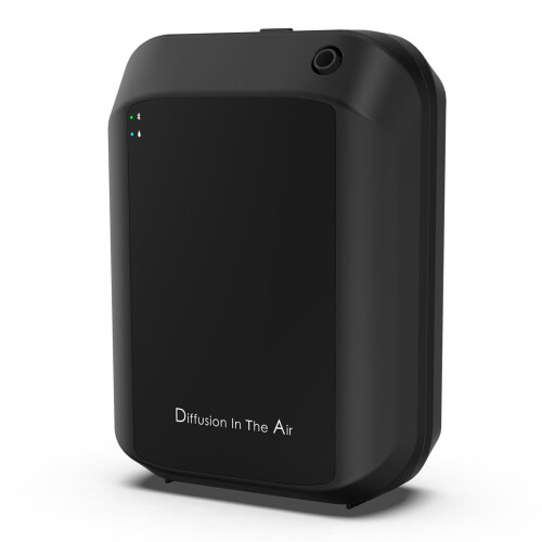 Smart Scent Diffuser with Bluetooth App Control, 3200 Sq.Ft Coverage, Waterless Aromatherapy for Home or Hotel, 150ml Black