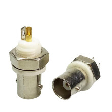 10pcs BNC Female Connector Bulkhead Jack Set for CCTV Camera DVR System Easy Solder Mount