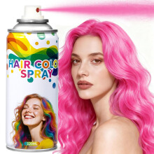 Pink Temporary Hair Color Spray Washable Fast Color Change for Halloween Cosplay and Party