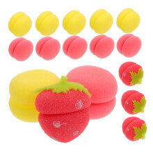 Sponge Hair Curlers 24pcs Heatless Soft Foam Rollers for Overnight Natural Waves and Salon Styling
