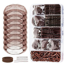 260pcs Hair Accessories Set with Bun Hair Pins U Shaped Pins for Ballet Dance and Competitions
