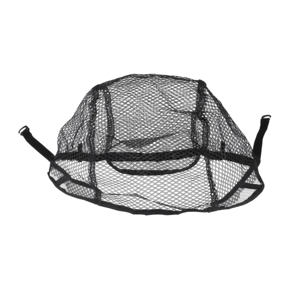 Unisex Black Breathable Nylon Wig Cap With Stretch Mesh Hair Net, Lightweight Reusable