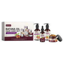 Batana Oil Hair Care Set 4Piece Hair Treatment Kit with Shampoo Conditioner Mask Oil