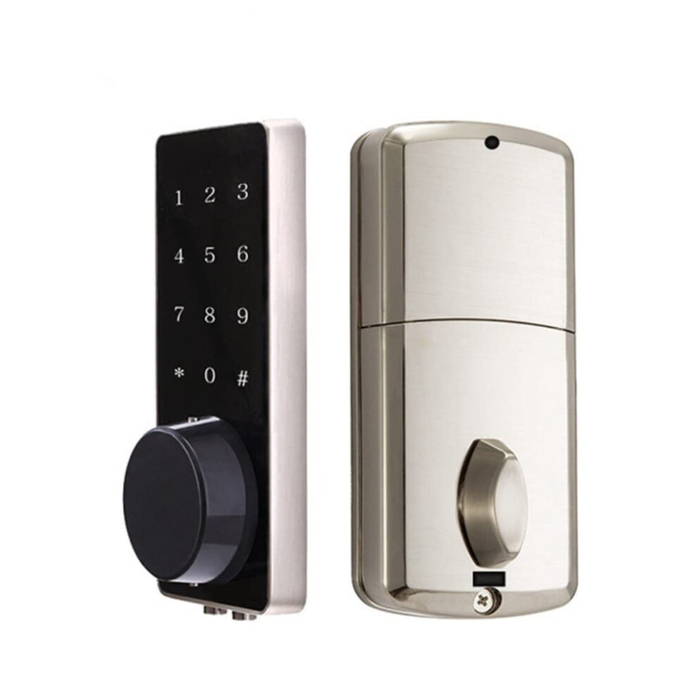 Smart Door Lock With Touch Screen Keypad, Keyless Electronic Entry, Ic Card And Mechanical Key For Home And Office 9771547527510
