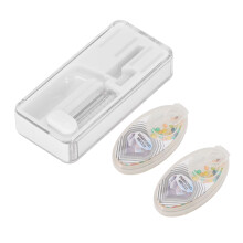 Cigarette Burst Capsule Box ABS One-Hand Operation, White, 80x38x12mm