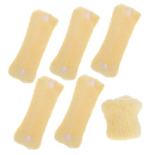 6pcs Heatless Hair Curlers Soft Fleece No Heat Rollers for Overnight Soft Waves Styling
