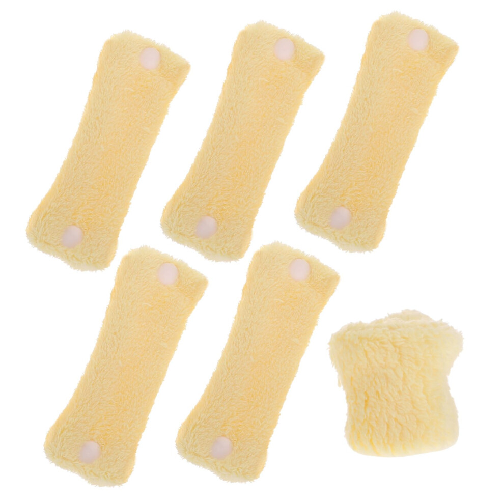 6pcs Heatless Hair Curlers Soft Fleece No Heat Rollers for Overnight Soft Waves Styling