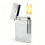 Luxury Refillable Dual Soft Flame Torch Lighter Silver,  Brass Windproof Butane Gift for Men 1
