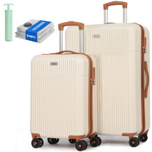 (21"+28") ABS Hard Shell Lightweight Suitcase Set