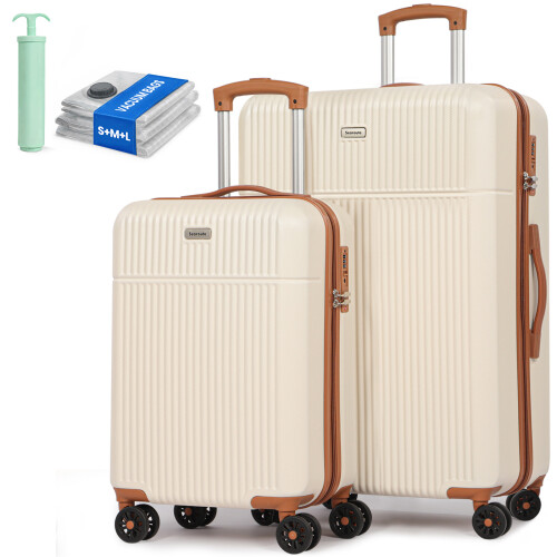 (21"+28") ABS Hard Shell Lightweight Suitcase Set