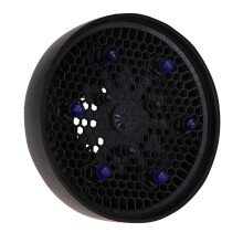 Retractable Heat Resistant Silicone Hair Dryer Diffuser for Curly Hair Styling Black