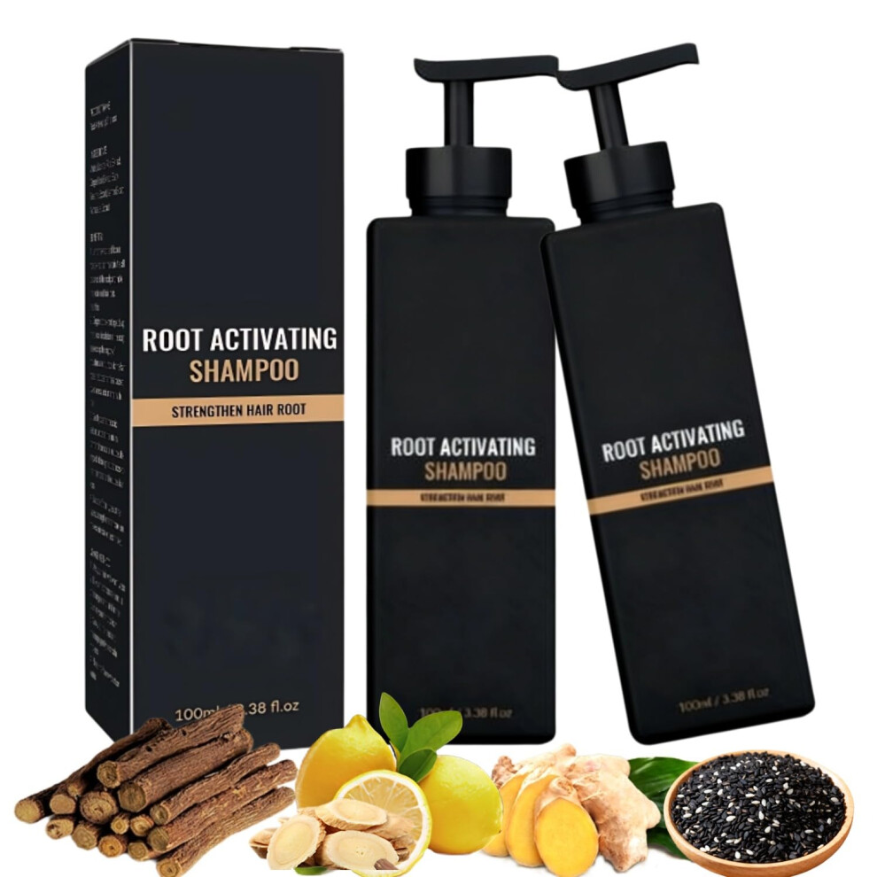 Hair Loss Shampoo for Thinning Hair Strengthening and Volume Boosting, Botanical Scalp Cleanse (2PCS)