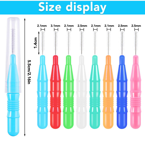 80 Pcs Interdental Brushes, Soft Dental Brushes Teeth Flossing Brush 1