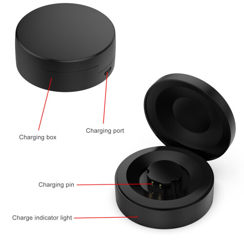 Smart Ring Charger Box for RingConn Gen1, 590mAh Fast Type C Charging Case with Indicator Light 1