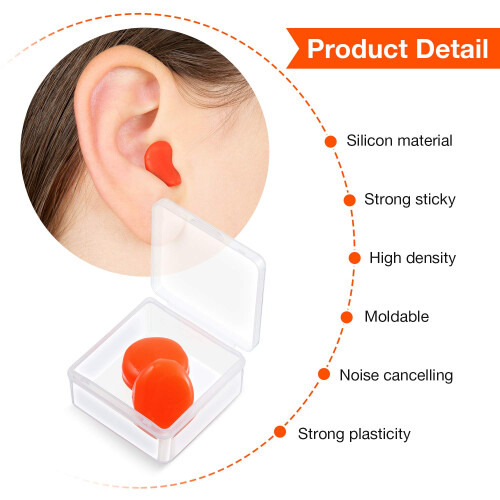 21 Pairs Ear Plugs for Sleeping Soft Reusable Moldable Silicone 1