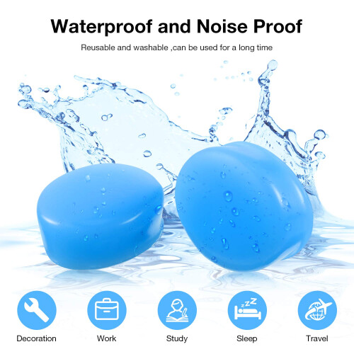 21 Pairs Ear Plugs for Sleeping Soft Reusable Moldable Silicone 2