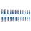 Extra Long Coffin Press On Nails Blue Pink Gradient Floral Acrylic Full Coverage 24pcs 3