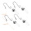 15pcs Zipper Pull Replacement Kit for Jeans, Quick Zipper  Set with Durable Tabs, No Tools Needed 2