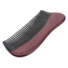 Ox Horn Wooden Hair Comb Handmade Sandalwood Fine Tooth AntiStatic for Grooming and Scalp Massage